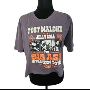 Post Malone With Jelly Roll The Big Ass Stadium Tour Womens Cropped Tee XL